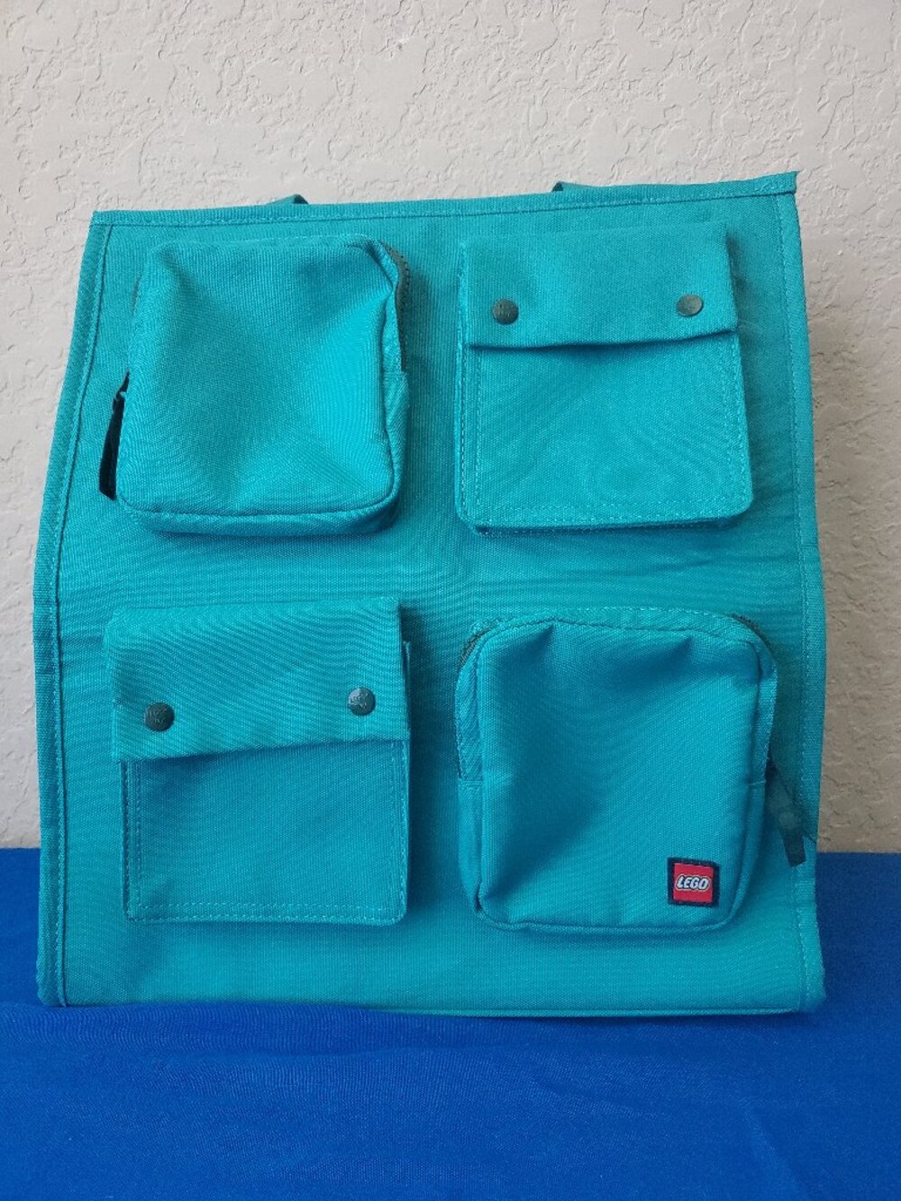 LEGO Collection x Target Teal Utility Weekender Tote Bag Multi Pocket